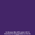 Uc Browser Mini APK Latest v10.7.8 Download for Android Added on Oct 24, 2016
